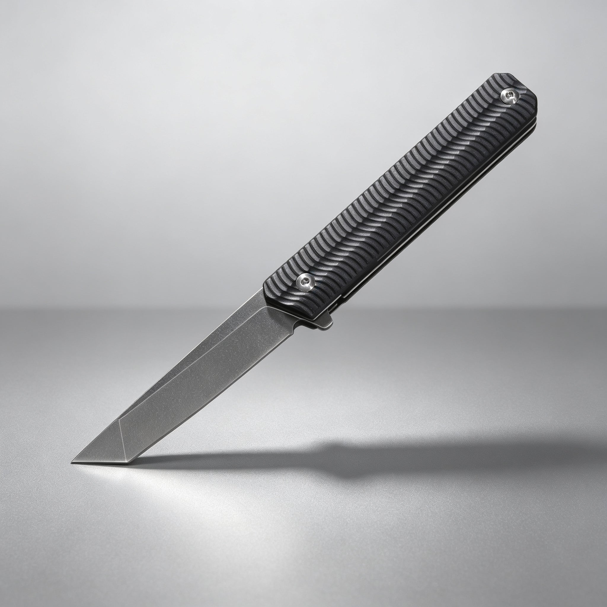 F220 Bearing Folding Knife Black Handle – 226mm · 162g — view 2