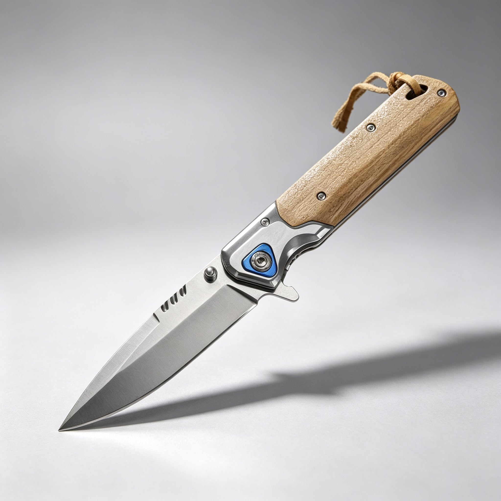 F213 Bearing Folding Knife Black Handle – 200mm · 142g — view 3