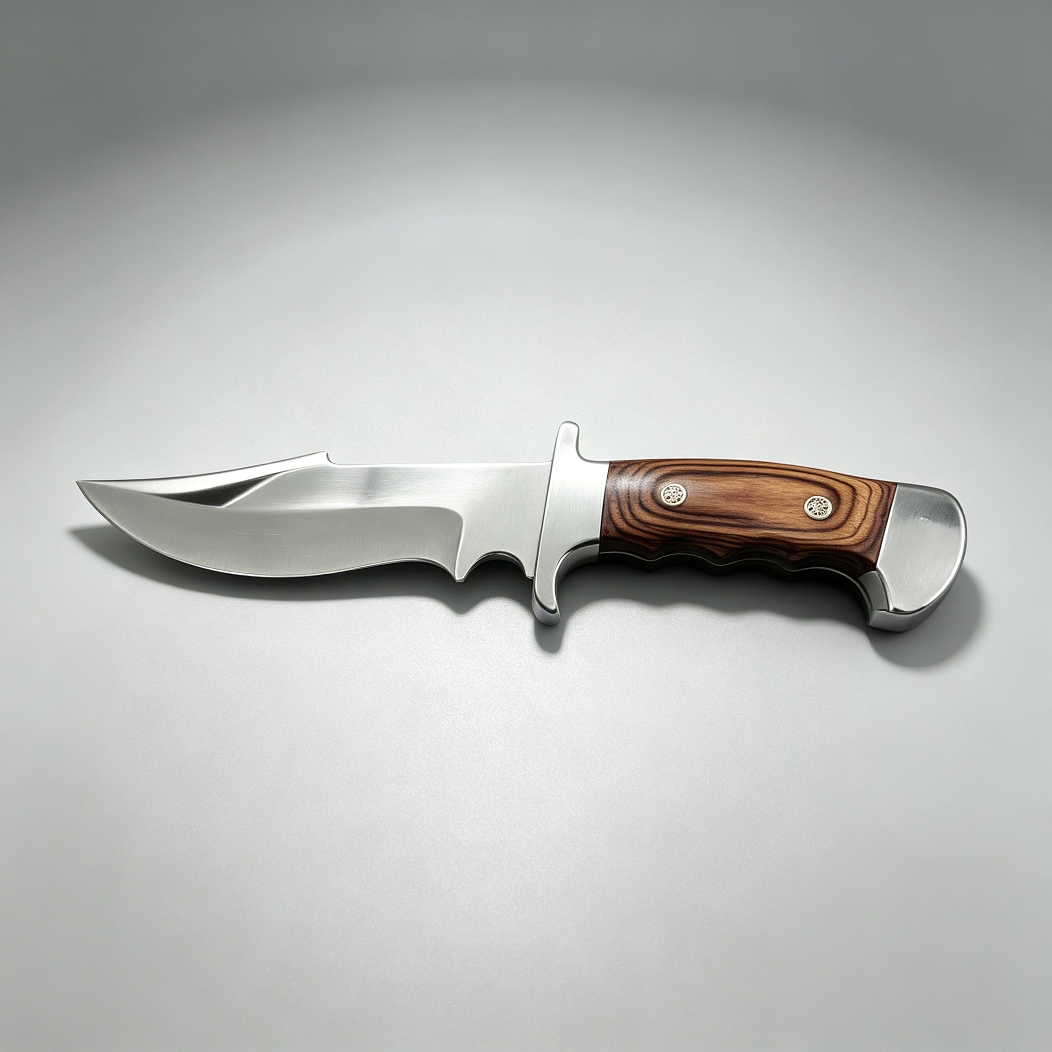 J19 Fixed Blade Outdoor Knife - 3R13 Stainless Steel Wood G10 Handle 320mm