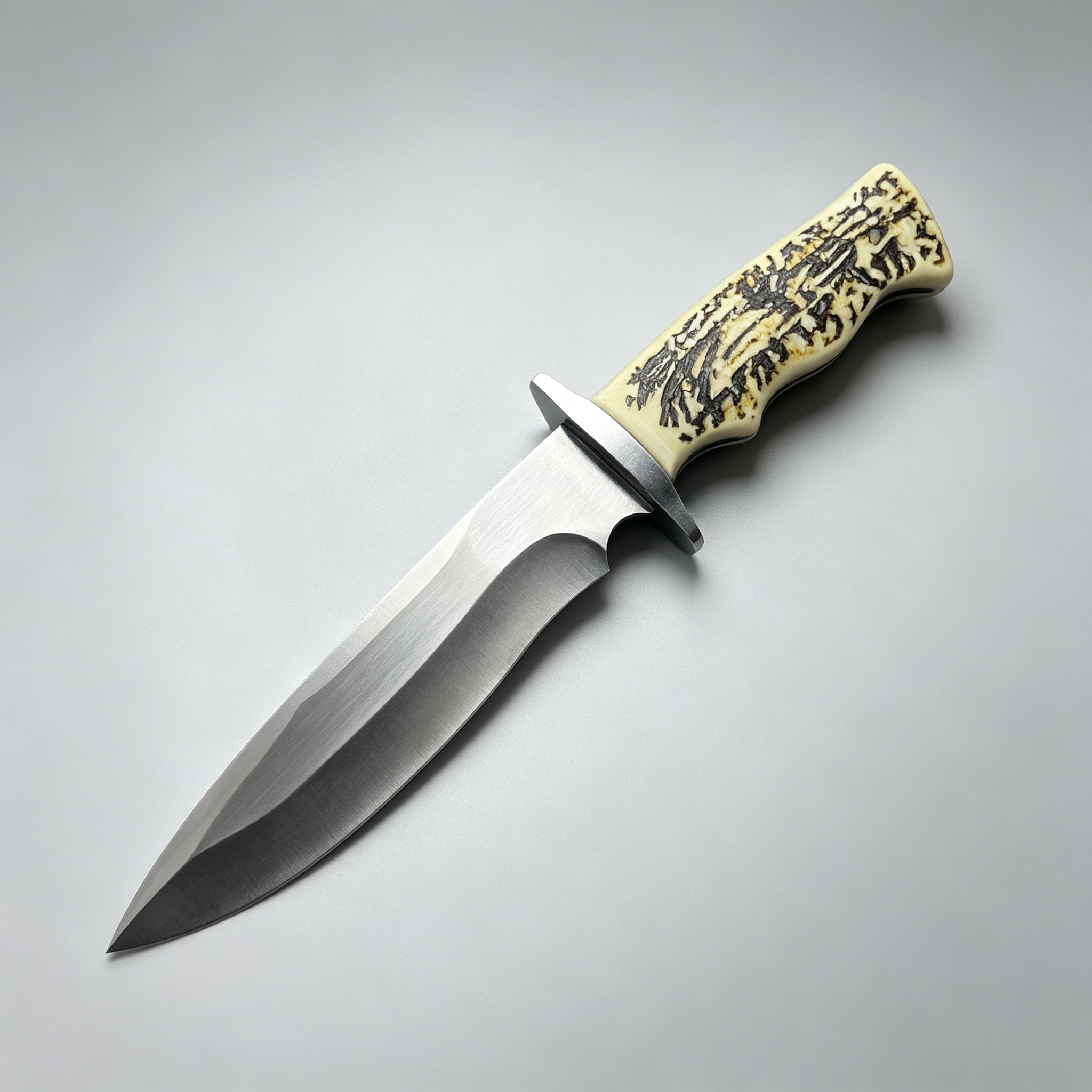 J18 Fixed Blade Outdoor Knife - 3R13 Stainless Steel Color Handle 310mm — view 2